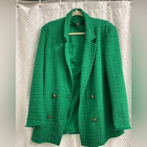 Zara Vibrant Green Women's Blazer